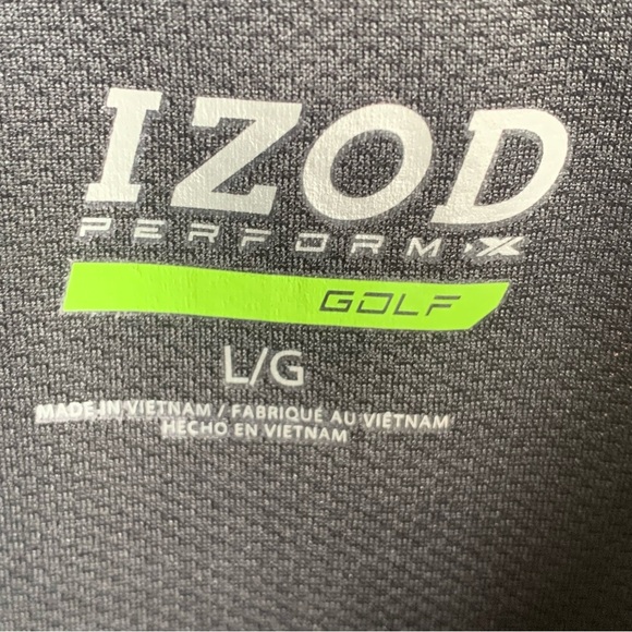 🆕 Izod Black Men's Perform X Pullover Shirt UPF-30 Sun Protection Long Sleeve - Picture 6 of 6